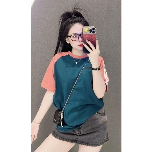 Áo thun sọc tay form rộng