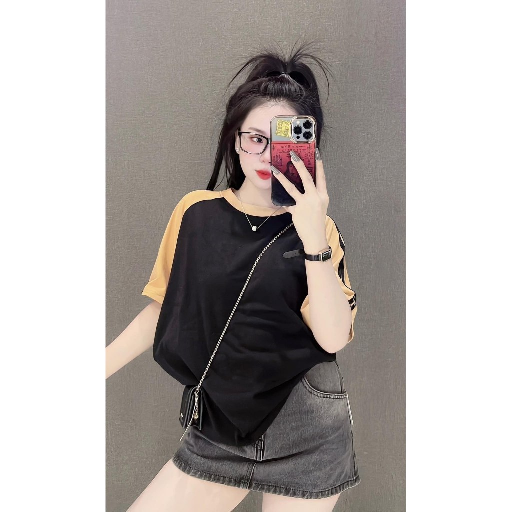 Áo thun sọc tay form rộng