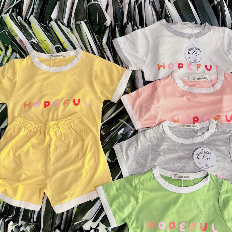 Bộ thun lạnh tay ngắn quần ngắn cho bé trai và bé gái 5-18kg