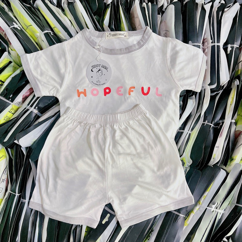 Bộ thun lạnh tay ngắn quần ngắn cho bé trai và bé gái 5-18kg