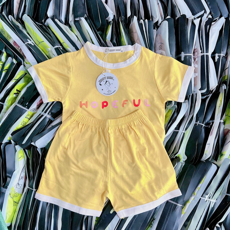 Bộ thun lạnh tay ngắn quần ngắn cho bé trai và bé gái 5-18kg