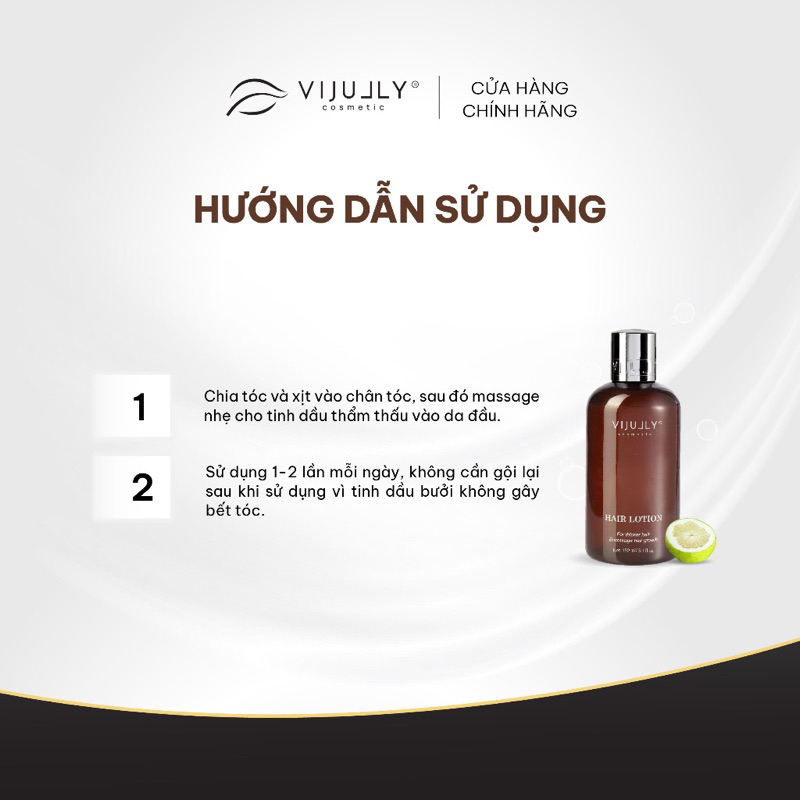 Mẫu Mới Combo 5 Chai Tinh Dầu Bưởi VIJULLY COSMETIC Kích Thích Mọc Tóc 150ml/Chai