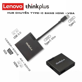 Cáp chuyển đổi Lenovo Thinkplus 4 trong 1( Type C to VGA HDMI USB 3.0 và sạc C 65w)