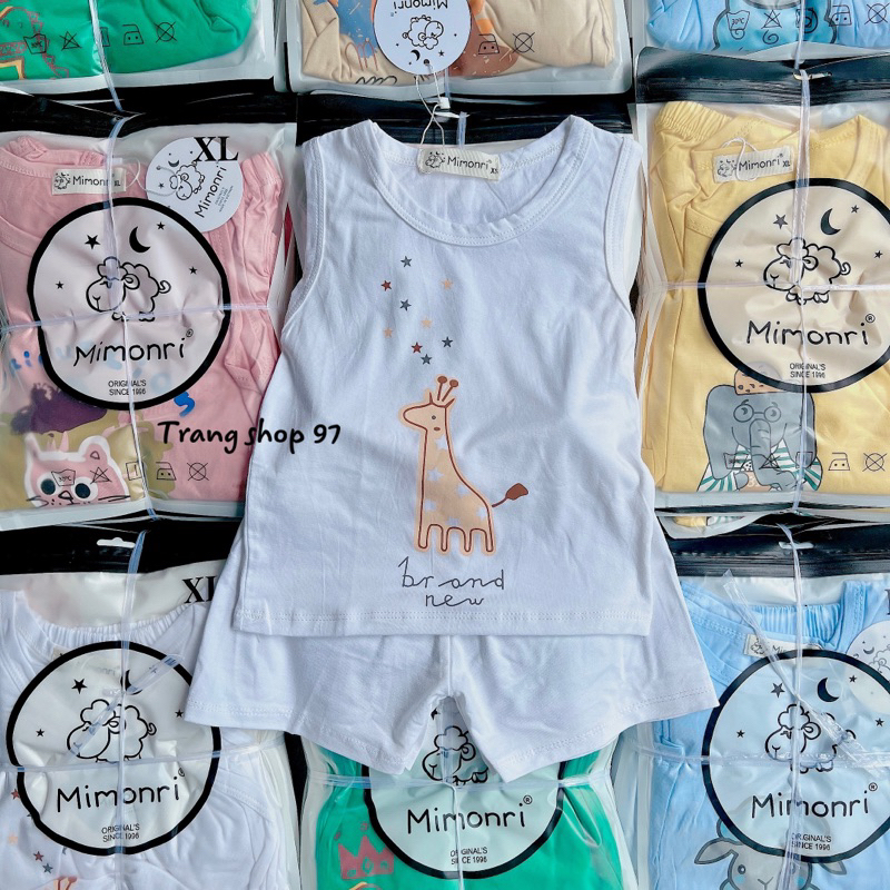 Bộ thun lạnh ba lỗ thun lạnh cho bé trai và bé gái 5-18kg