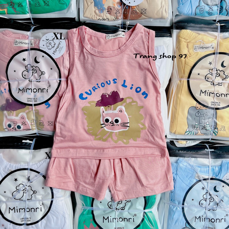 Bộ thun lạnh ba lỗ thun lạnh cho bé trai và bé gái 5-18kg