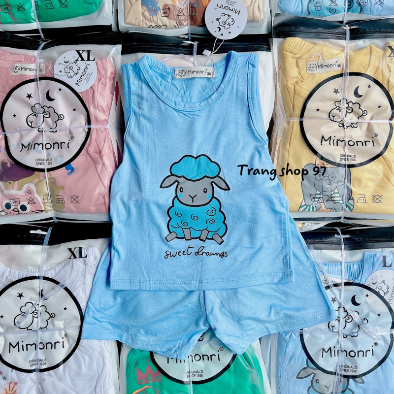 Bộ thun lạnh ba lỗ thun lạnh cho bé trai và bé gái 5-18kg