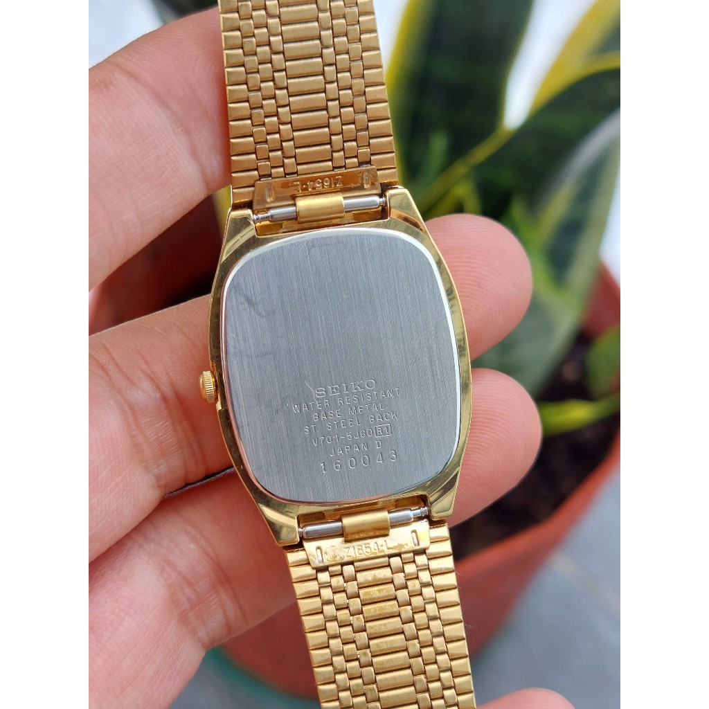 Đồng hồ nam Seiko Galaxy mặt tank chạy pin hàng Si