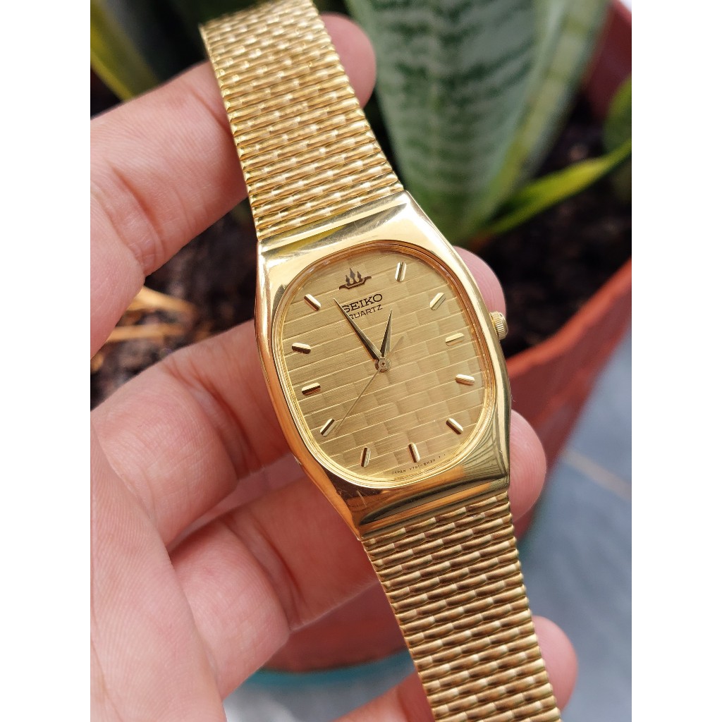 Đồng hồ nam Seiko Galaxy mặt tank chạy pin hàng Si