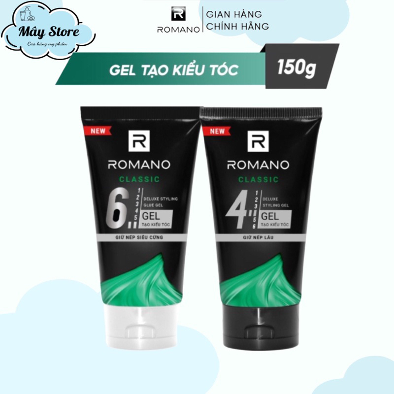 Gel Vuốt Tóc Romano Classic 150G