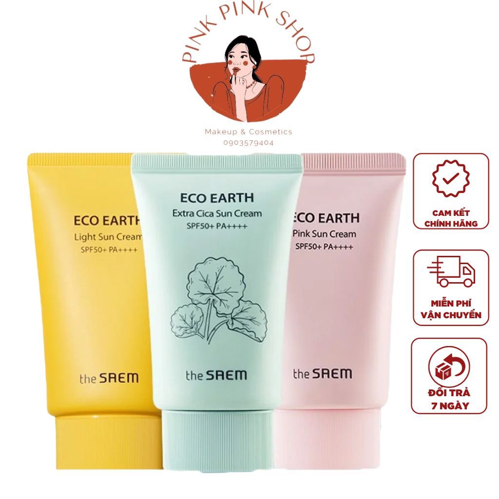 Kem Chống Nắng THE SAEM Eco Earth Sun Cream 50ml