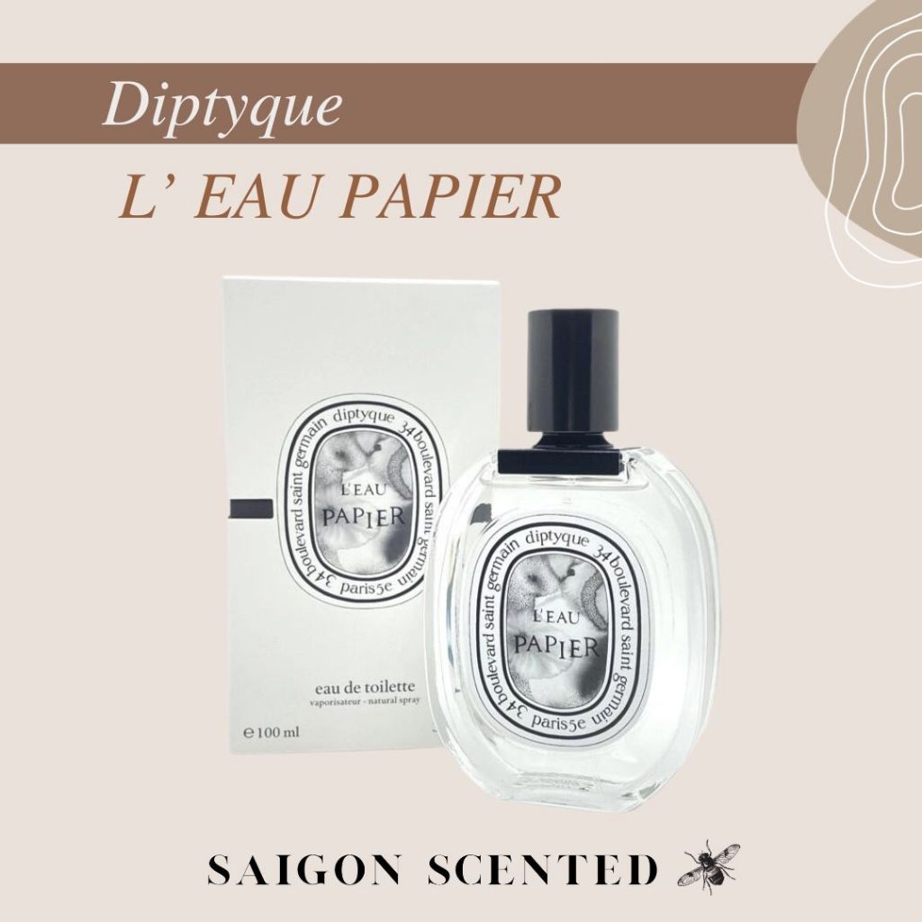 Nuớc hoa Diptyque L'eau papier dung tích 2ml/5mk/10ml