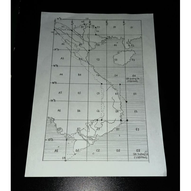 Bản vẽ BẢN ĐỒ VIỆT NAM BẰNG CHÌ