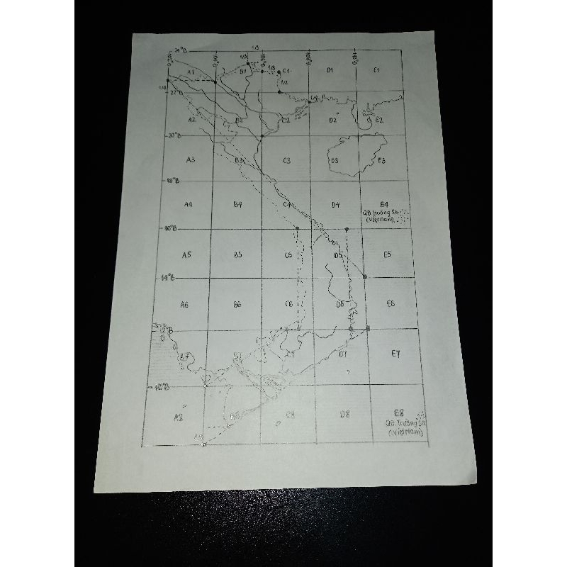 Bản vẽ BẢN ĐỒ VIỆT NAM BẰNG CHÌ