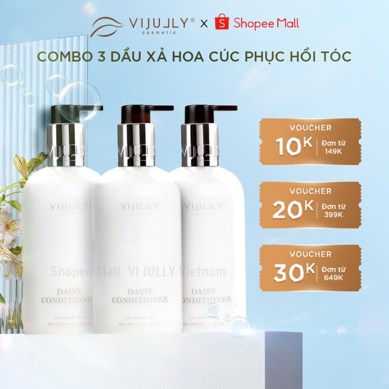 [COMBO 3 SP] Dầu Xả Hoa Cúc ViJully 350ML