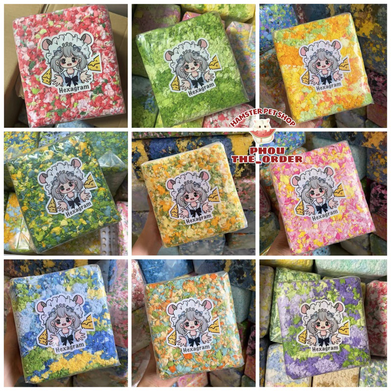 HEXAGRAM Bông giấy lót chuồng cho hamster