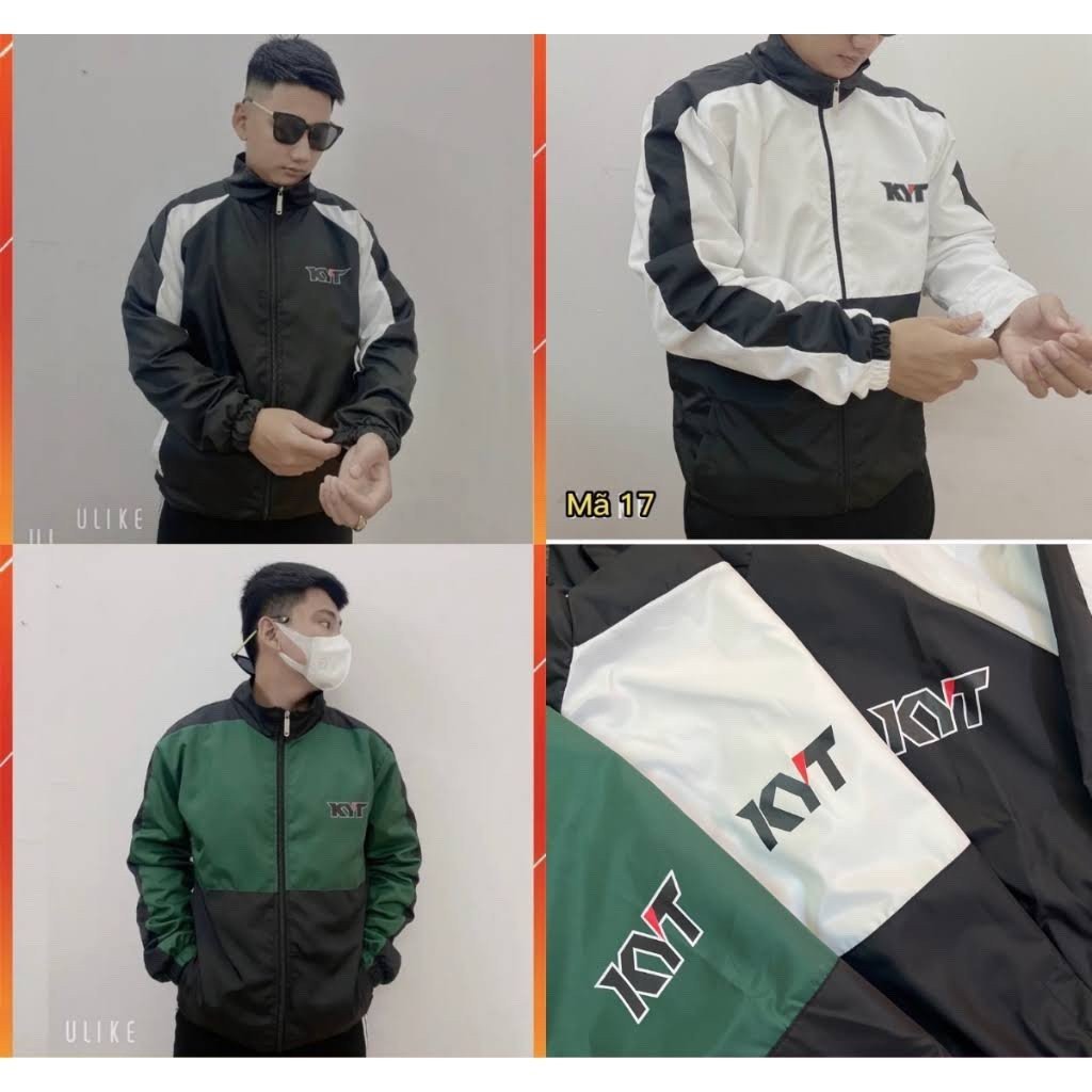 Áo khoác , áo khoác gió K  Y T  may phối Kiểu dáng nam nữ unisex  2023