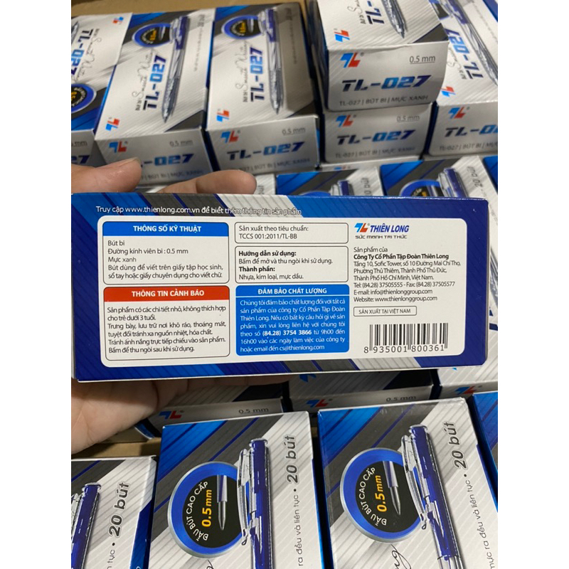 Bút bi Thiên Long 0.5mm TL-027