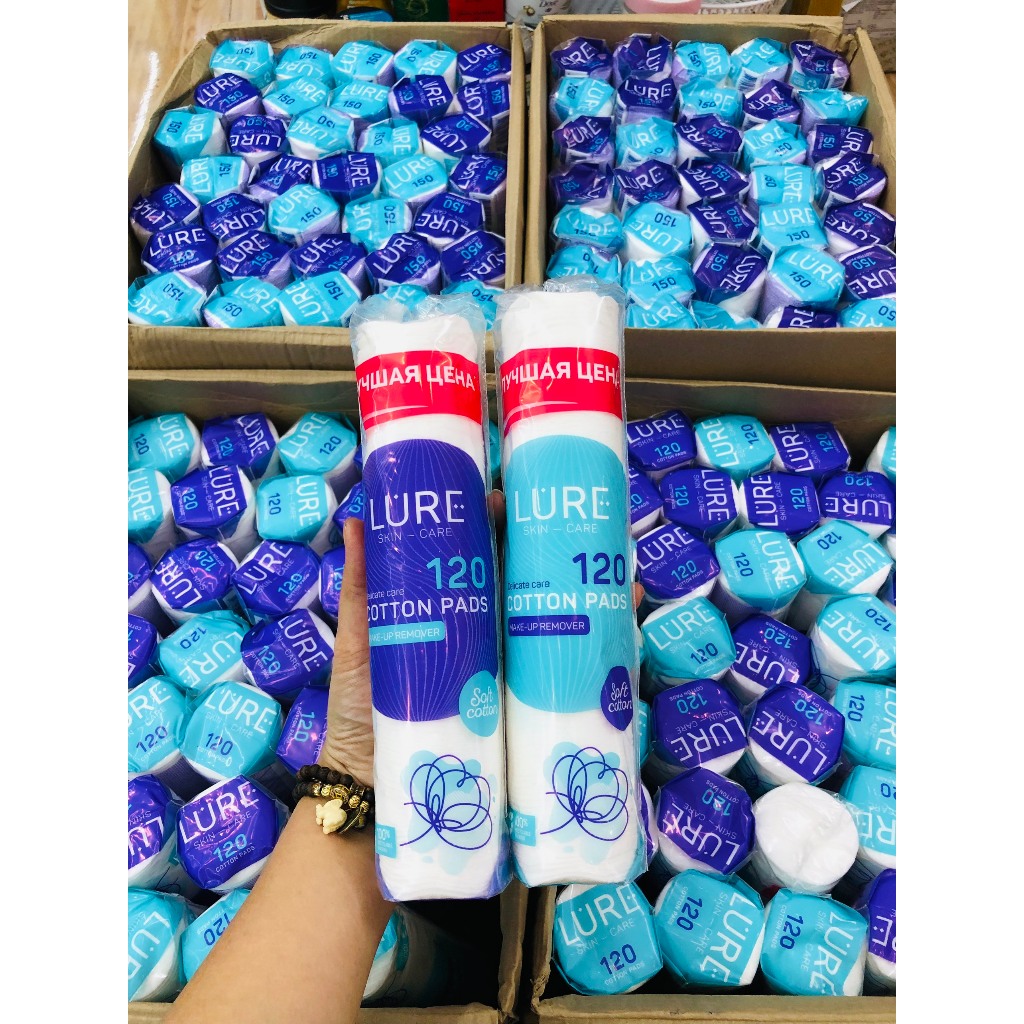 PQS - Bông tẩy trang Lure Nga 120m - 150m