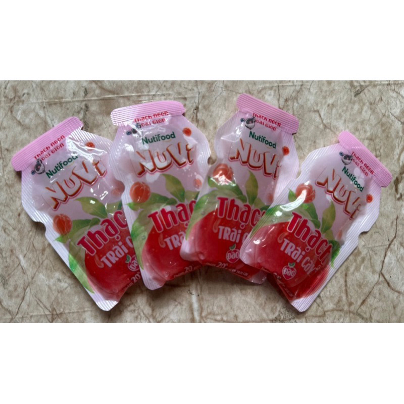 Thùng 12 bịch thạch đào/ nho/ vải-mỗi bịch 6 túi nhỏ