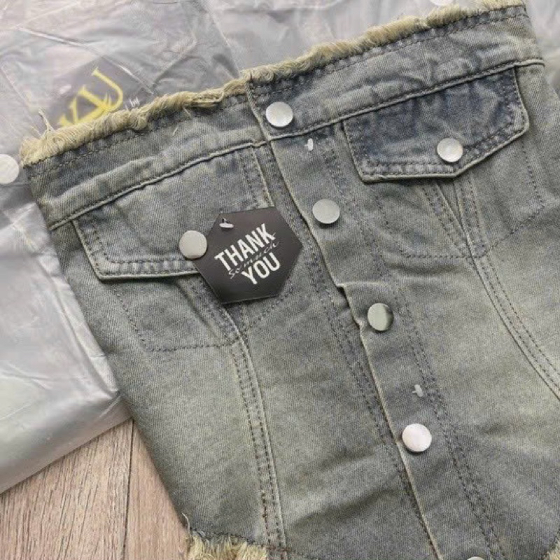 Áo jeans, áo tà nhọn, áo crotop, áo 2 dây, áo crotop jeans, áo ống