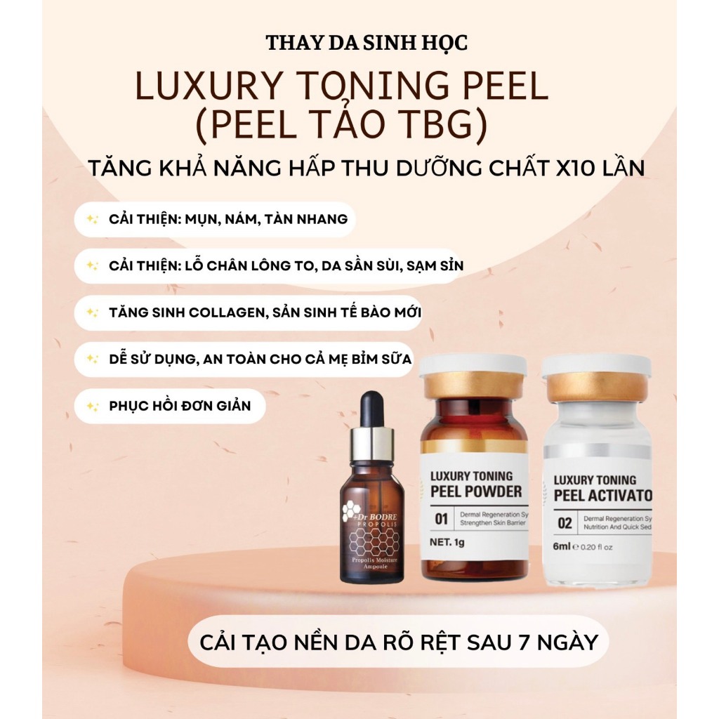 PEEL VI TẢO TÁI TẠO LÀN DA REBLOOM LUXURY TONING
