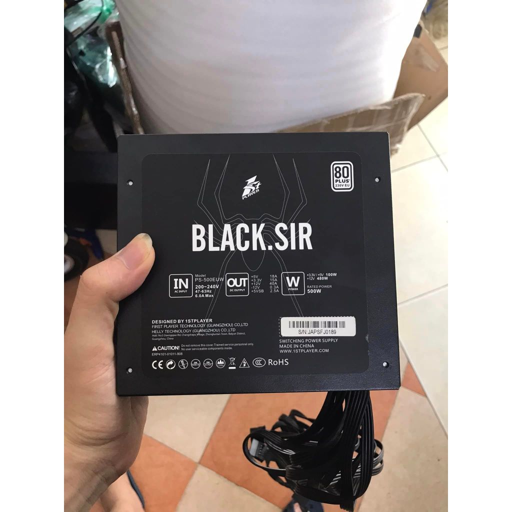 Nguồn máy tính 500w 80 plus,nguồn Black sir 500w nguyên zin