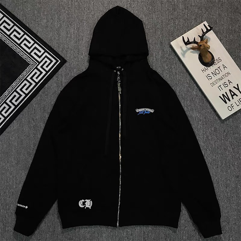 Hoodie Zip Chrome ST.Barth - Chất Nỉ Bông - Đầy Đủ Tag