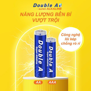 (Vỉ 2 viên) Pin AA - AAA Double A Super Alkaline