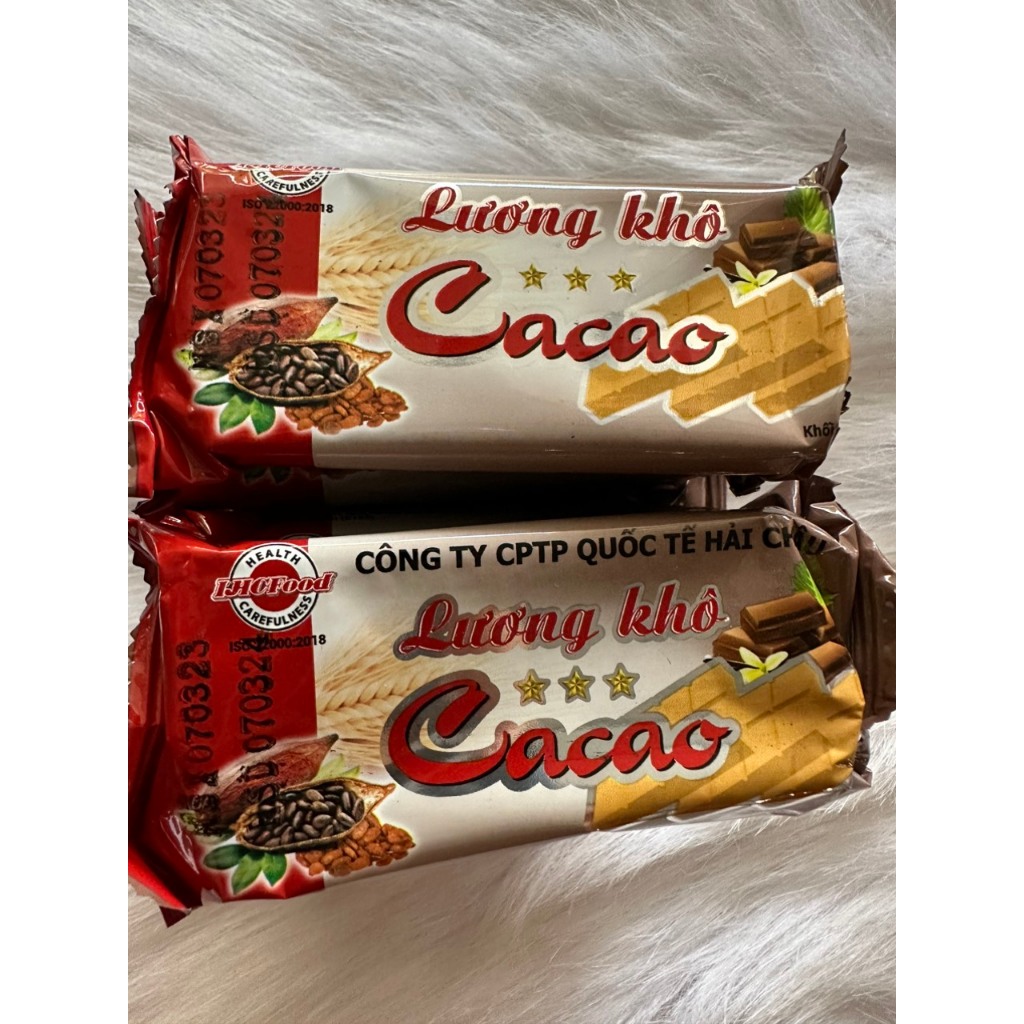 Combo 10 gói lương khô hải châu 65g vị ca cao, đậu xanh