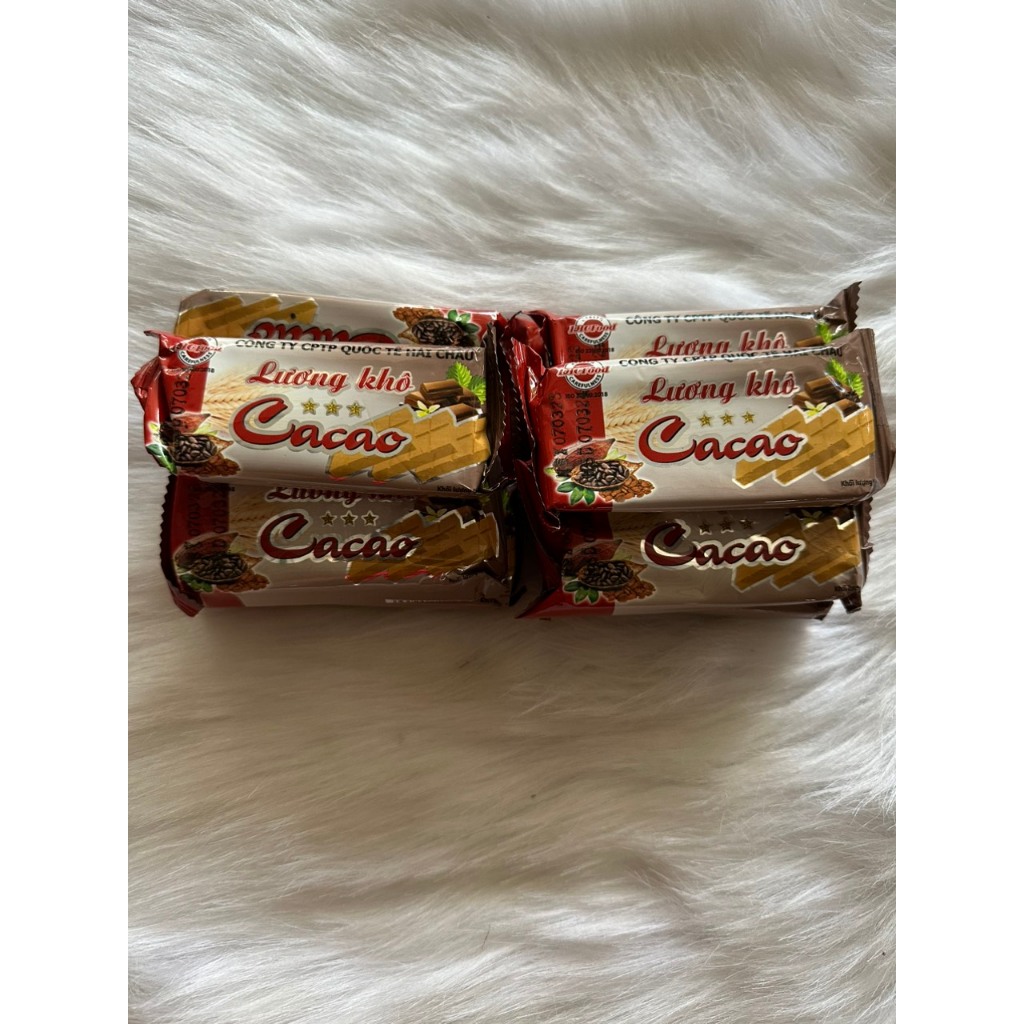 Combo 10 gói lương khô hải châu 65g vị ca cao, đậu xanh