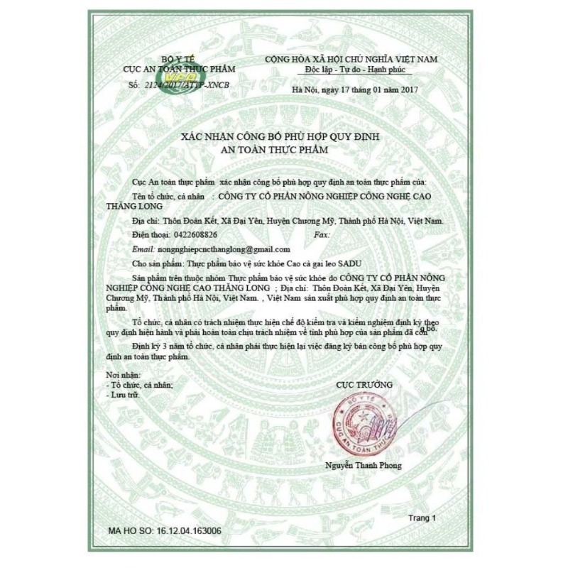 Trà Cà Gai Leo SaduThải Độc gan hút chân không 250gr