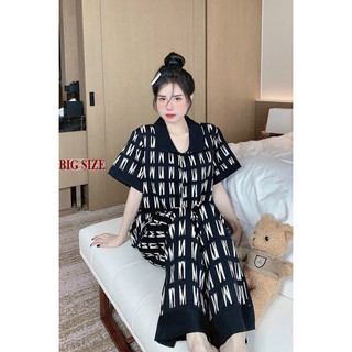 Bộ tay ngắn quần dài lụa mango cao cấp bigsize đến 75kg