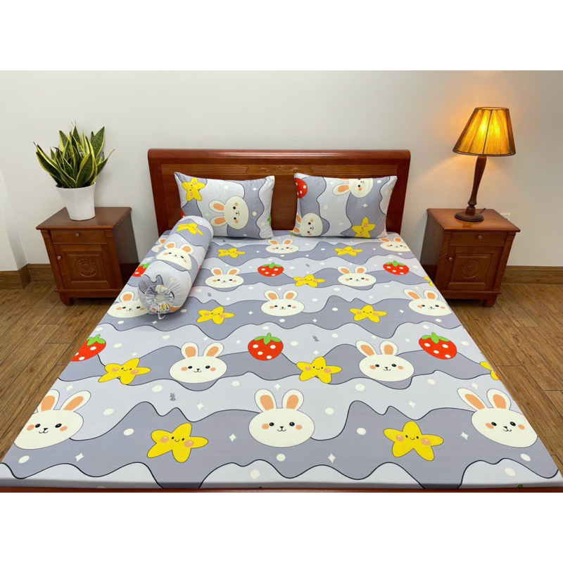Bộ Drap , Ga trải giường Thun Hàn Quốc Mát Lạnh