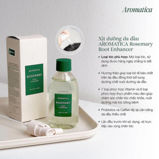 XỊT DƯỠNG KÍCH MỌC TÓC AROMATICA ROSEMARY ROOT ENHANCER 100ML