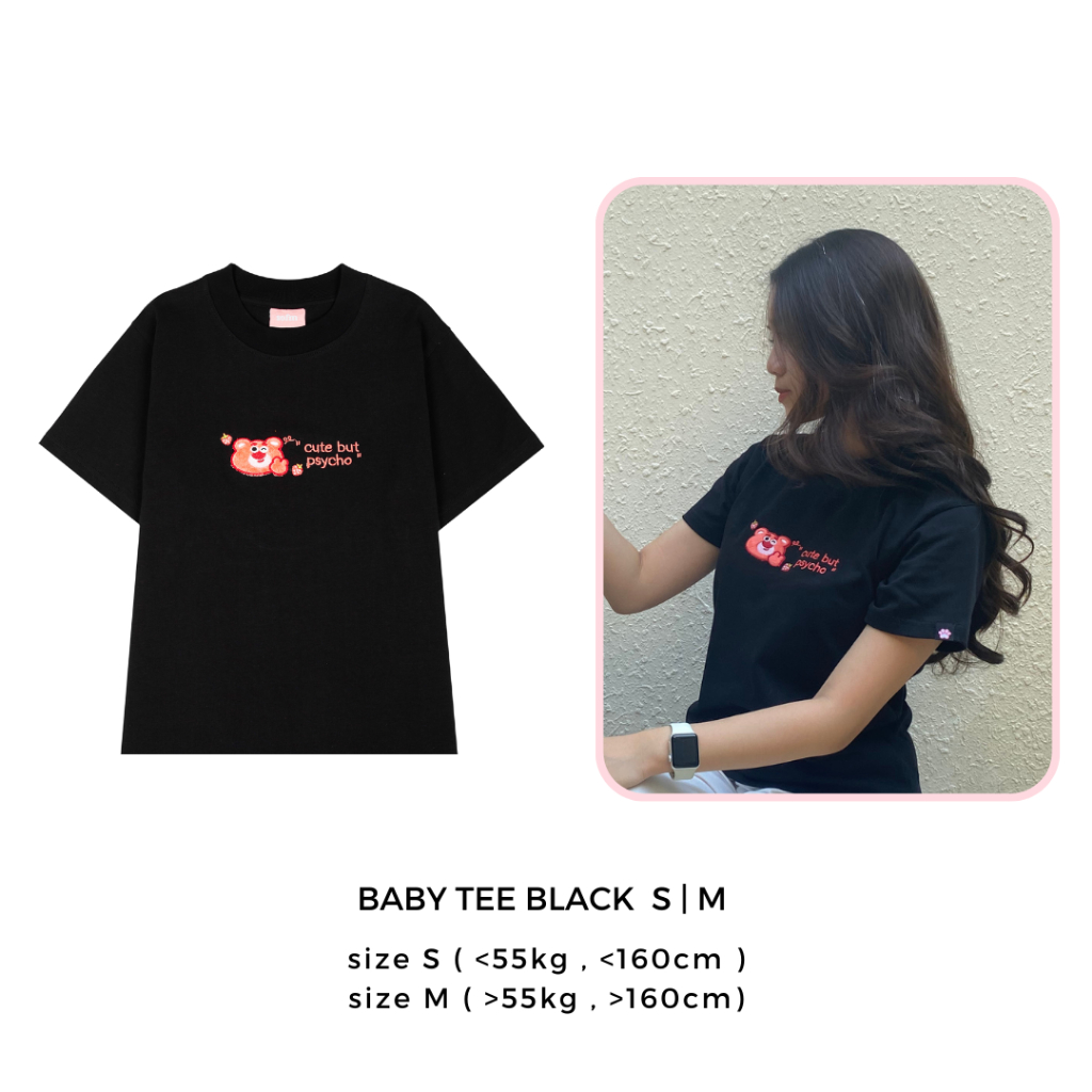 Áo Thun Baby Tee/Oversize Thêu Gấu Dâu 100%  Cotton Premium Unisex Local Brand Vải Chất Lượng Cao Cấp