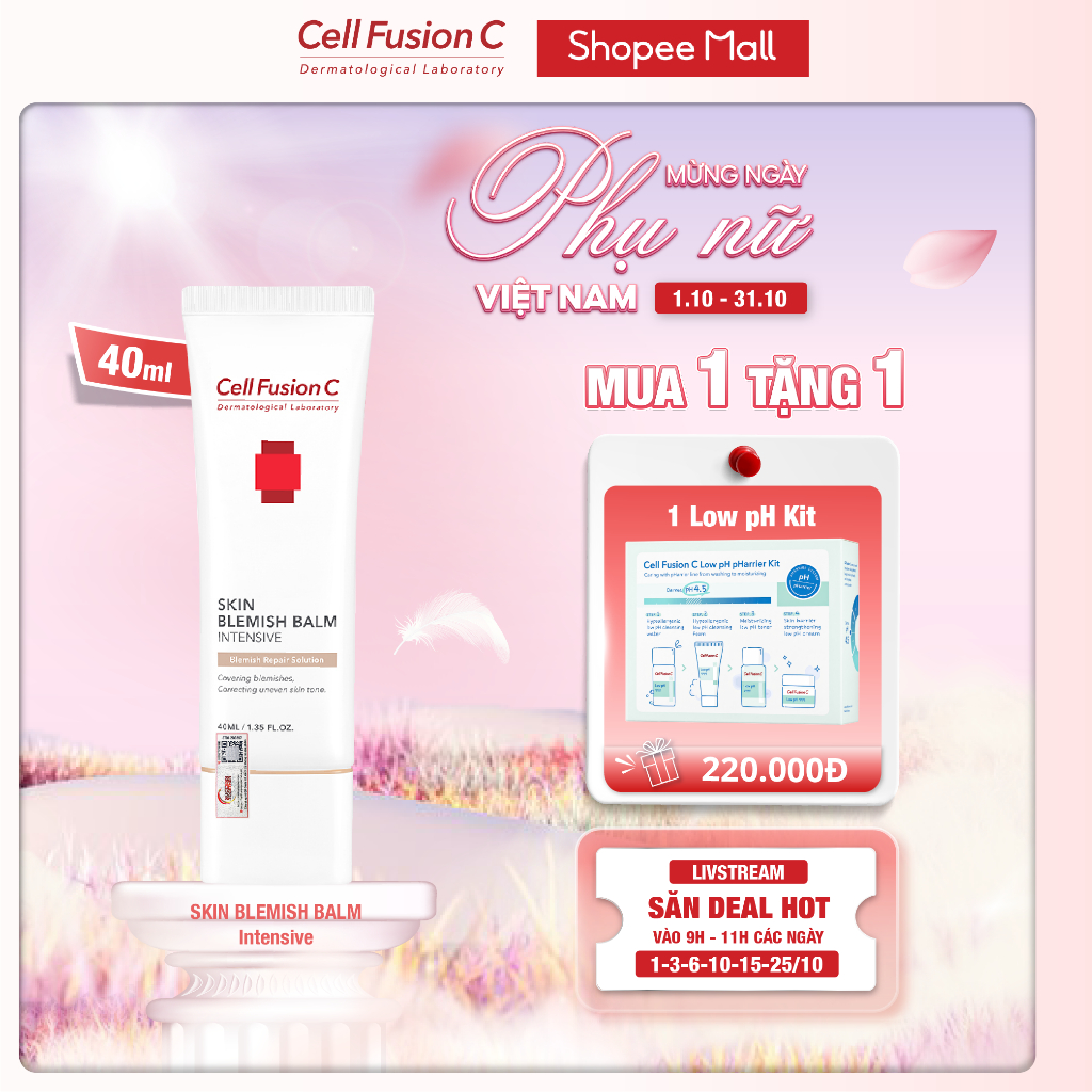 Kem Nền Trang Điểm Dưỡng Cho Da Nhạy Cảm Cell Fusion C Skin Blemish Balm Intensive (40ml)