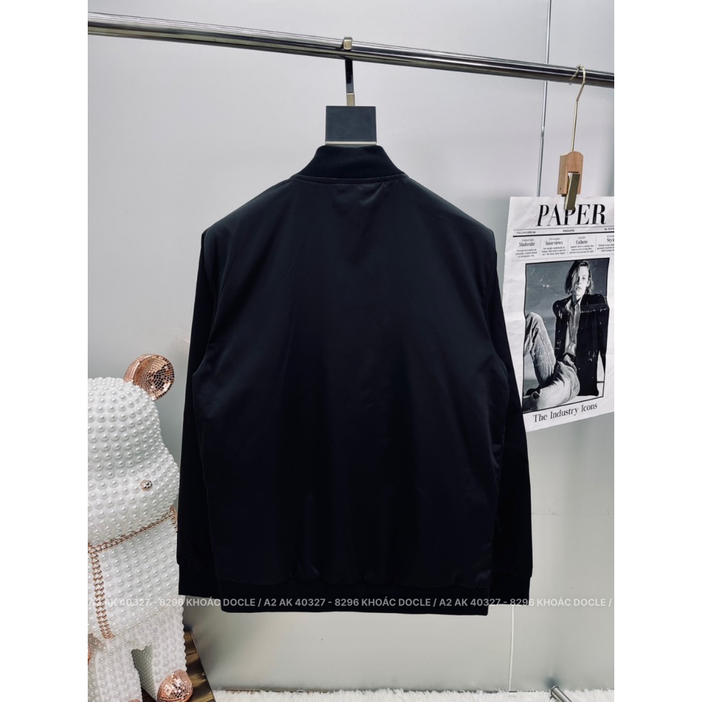 Áo khoác gió nam dáng Bomber 2 lớp có khóa kéo chất vải gió nhập khẩu , hàng cao cấp