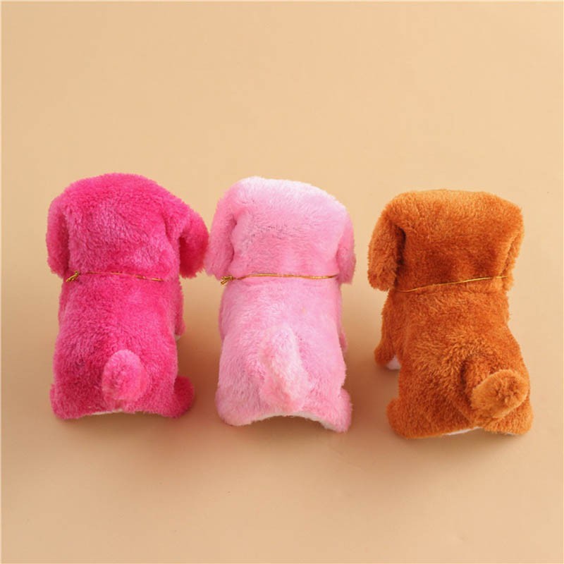 Chó bông biết đi, biết kêu gâu gâu, biết vẫy đuôi siêu cute chạy pin AA