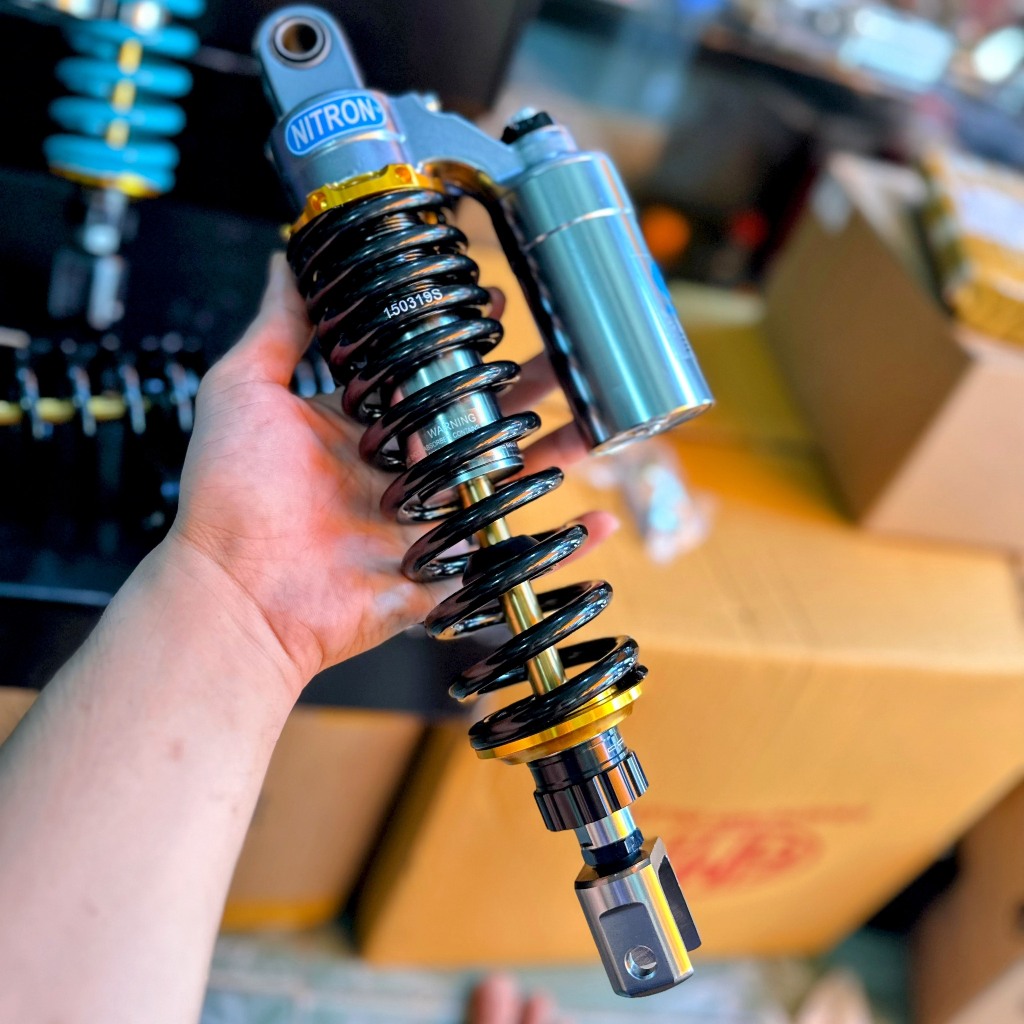 Phuộc Nitron Vario Bình Dầu Trên A100