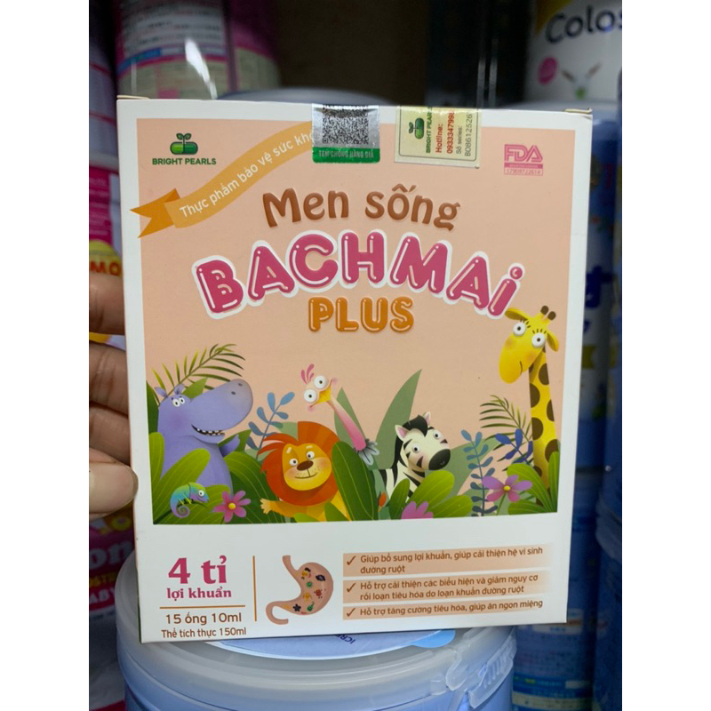 MEN SỐNG Bạch Mai Plus - 4 tỷ lợi khuẩn, Giảm Táo bón, Rối loạn tiêu hóa, Biếng ăn