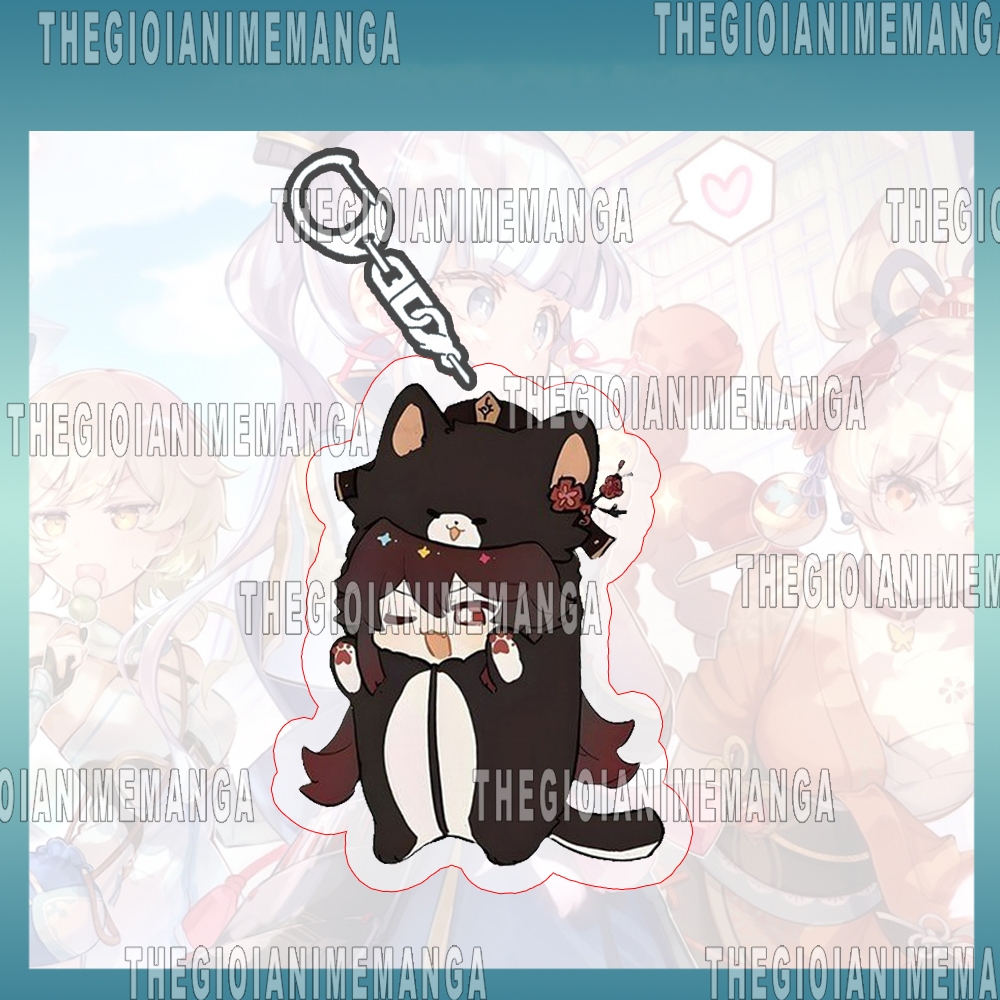 Móc khóa GENSHIN IMPACT ver Đồ thú liền thân game quà tặng chibi mica anime xinh xắn arcylic dễ thương