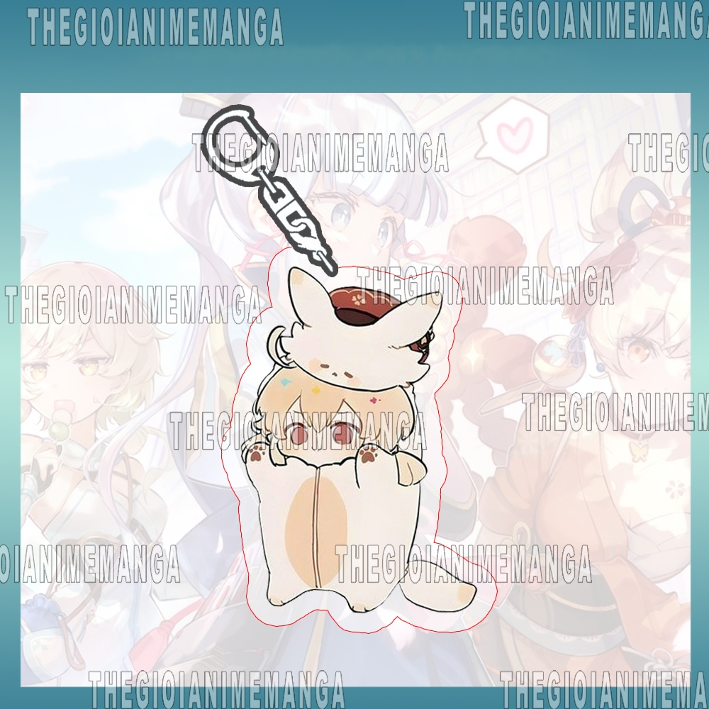 Móc khóa GENSHIN IMPACT ver Đồ thú liền thân game quà tặng chibi mica anime xinh xắn arcylic dễ thương