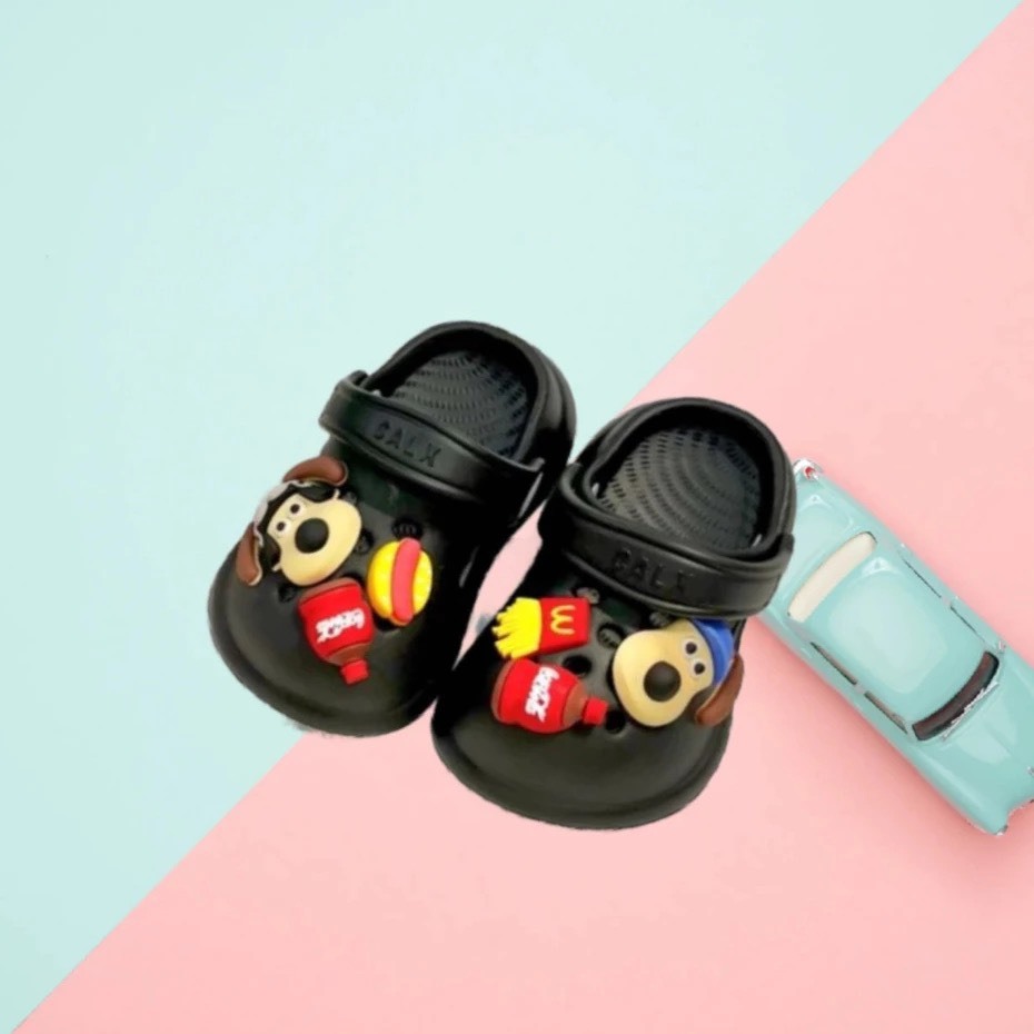 Dép sục họa tiết GẤU DÂU đáng yêu cho bé trai bé gái