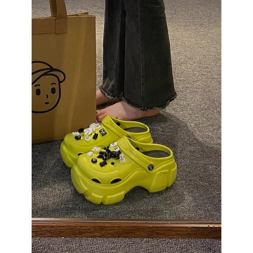 Dép sục đế dày 8CM dép bánh mì nữ đế độn siêu nhẹ tặng kèm STICKER _TĂNG 1 SZ