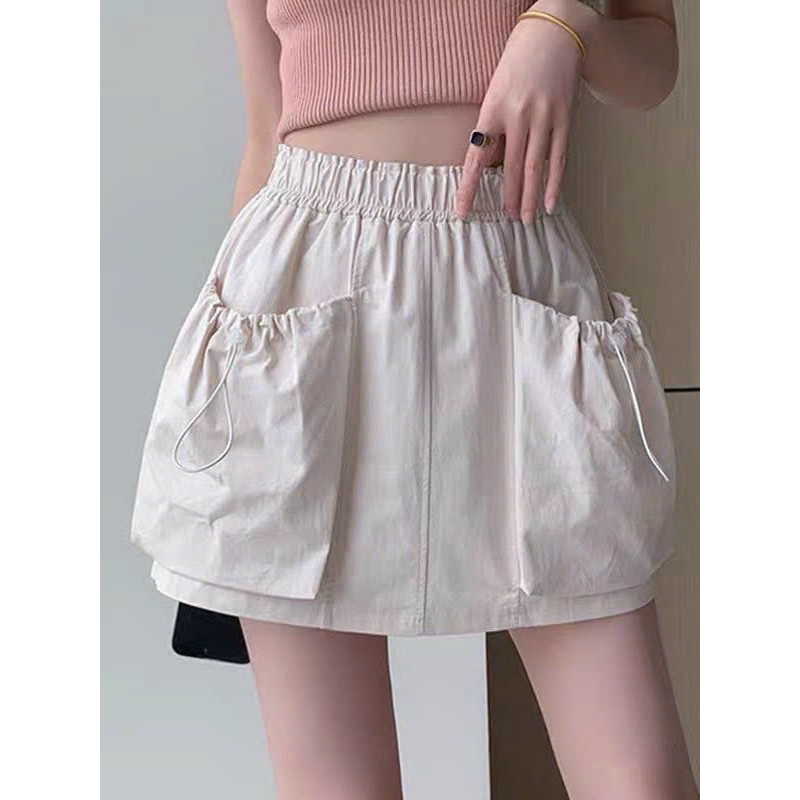 Quần đùi nữ ôm lưng cao Kaki giãn đẹp