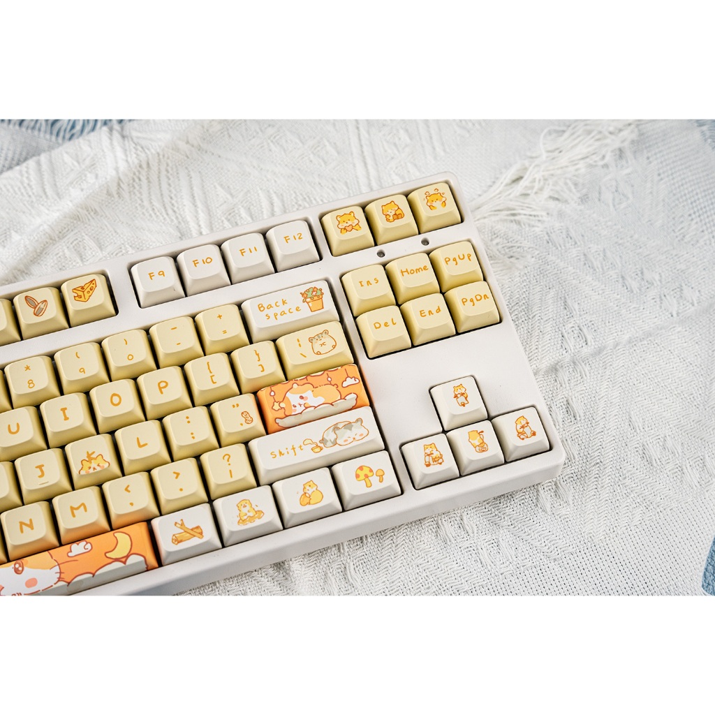 Keycap XDA Hamster nhựa PBT dyesub rẻ đẹp, 131 nút xda profile