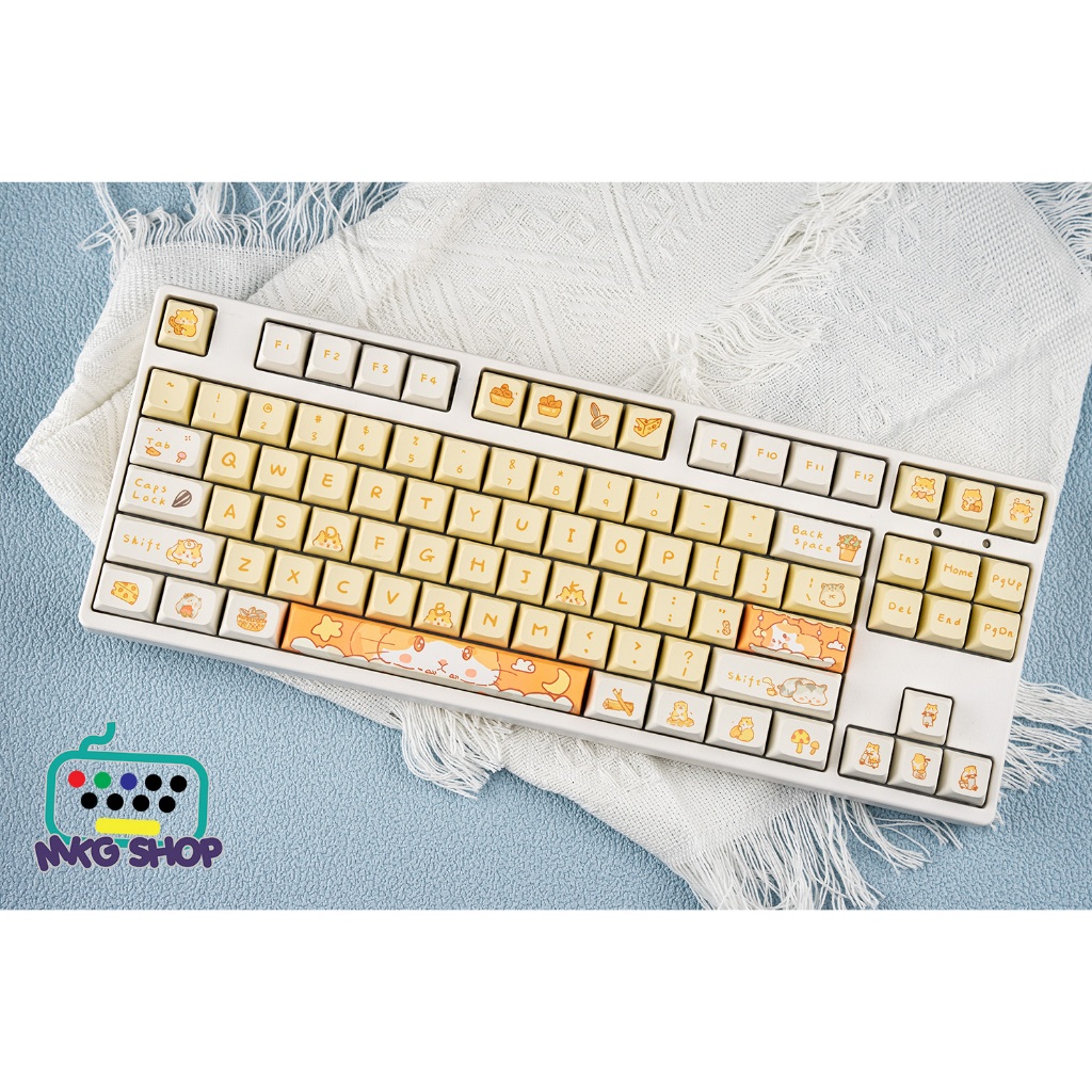 Keycap XDA Hamster nhựa PBT dyesub rẻ đẹp, 131 nút xda profile