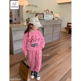 Bộ nỉ da cá bé gái 12-45kg