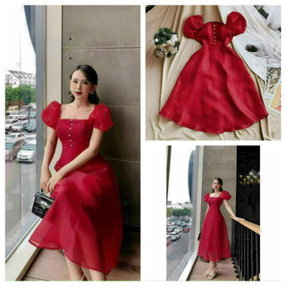Đầm bigsize 55-92 ký full 5 size, chất voan kiếng siêu mịn