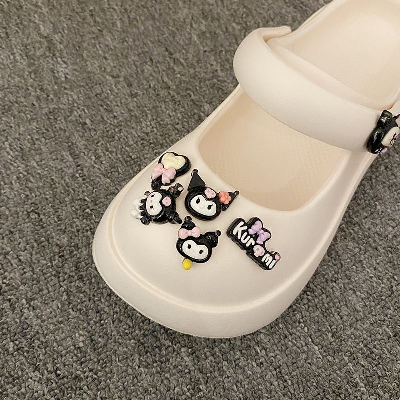 Dép sục KOROMI nữ đế cao 3.5cm, Tặng kèm sẵn Charm 3D như ảnh